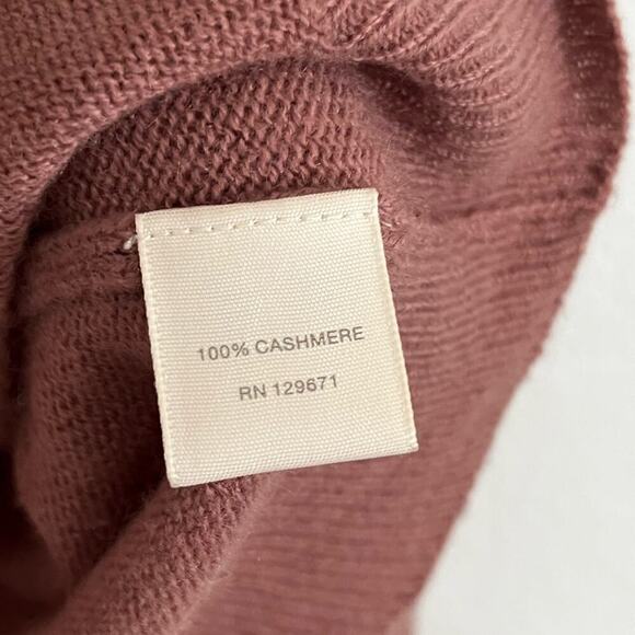 Naked Cashmere Pullover V Neck Knit Sweater 100% Cashmere Pink Rosewood Small - Picture 6 of 8